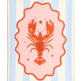 Striped Lobster Coastal Trinket Dish