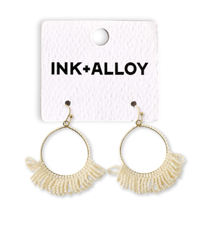 Kendra Earrings: Ivory