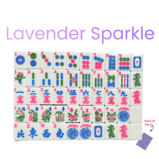 Lavender Sparkle Mahjong Tile Set