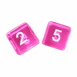 Colorful Jelly Translucent Mahjong Dice Gift Ready : Pretty Purple