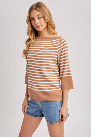 Rylan Boatneck Sweater: Navy