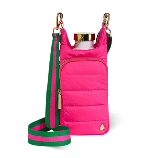 Bright Pink HydroBag® with Pink and Green Strap