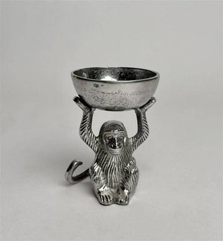 Small Silver Monkey Dice Dish