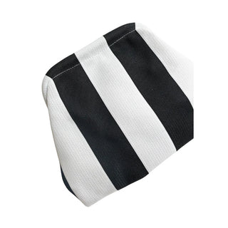Striped Tile Bag: Black/White
