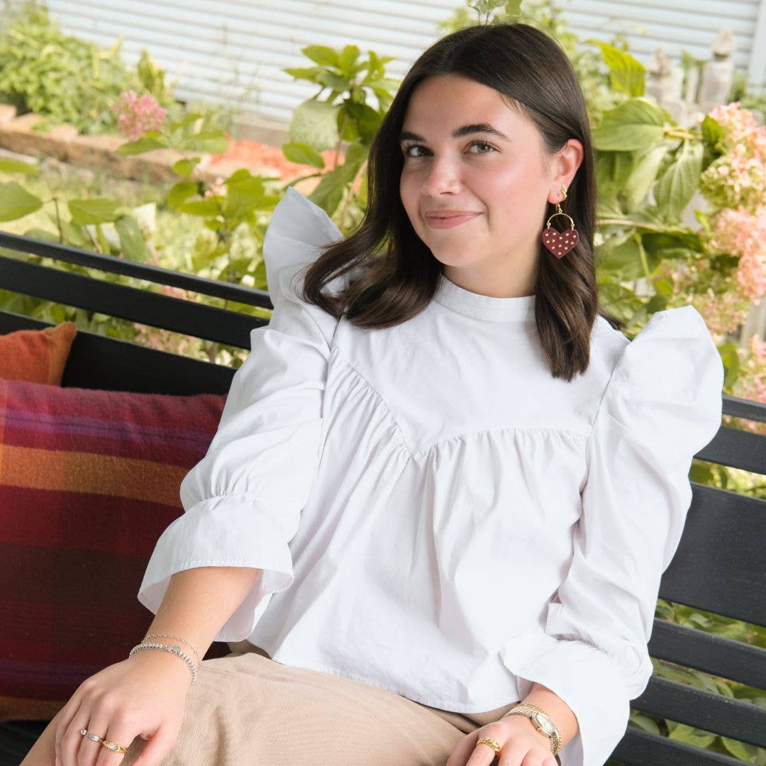 Harlow Burgundy Earrings