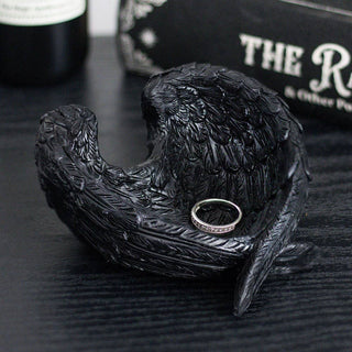 Gothic Raven Wings Dice Dish