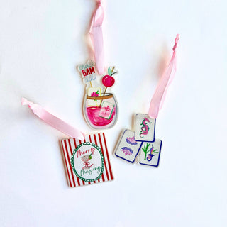 Mahjong Cocktail Acrylic Petite Ornament