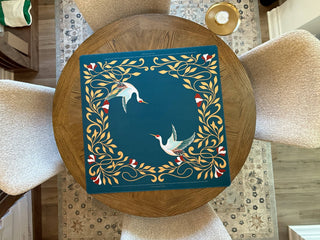 Cranes of Providence (Romans 8:28, NIV) Mahjong Mat