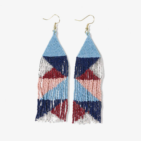 Brittany Mixed Triangles Earrings