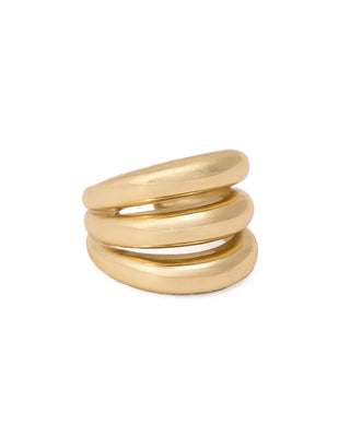 Helen 3 Tiered Adjustable Ring Brass