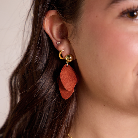 Ginger Suede Weston Earrings