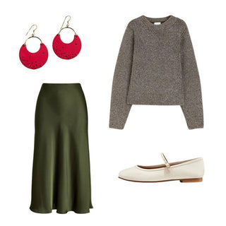 Nina Crimson Starscape Earrings