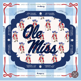 Ole Miss Mahjong Mat