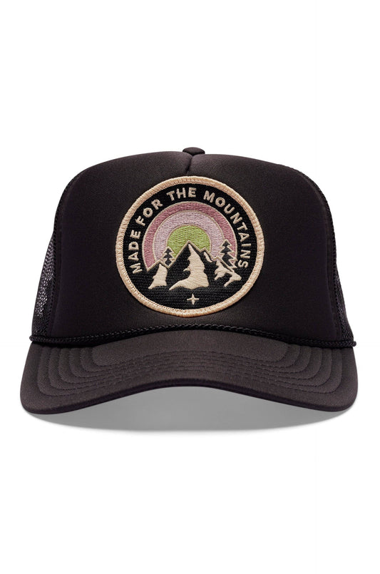 Made for the Mountains Trucker Hat in Black