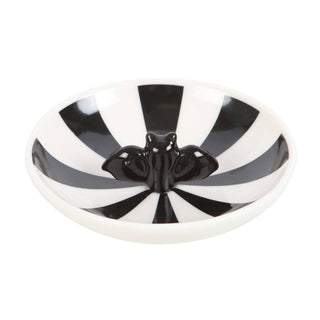 Striped Bat Halloween Dice Dish