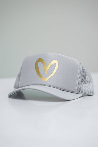 Imperfect Heart Trucker Hat - Classic Colorways: Camo/Red