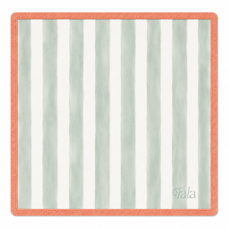 Tala Mahj Sage Cabana Stripe Mahjong Mat