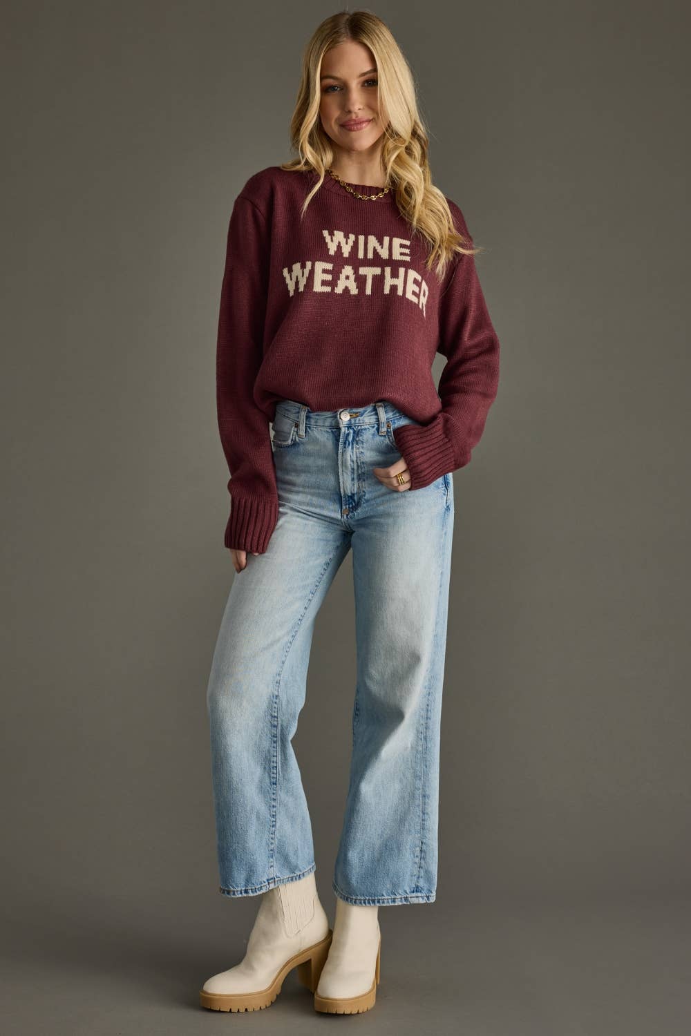 Wine Weather Sweater