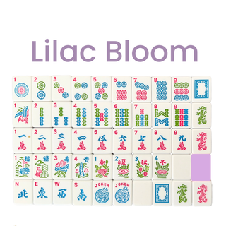 Mahjong Studios – American Mahjong Tile Set Yellow Lilac Ocean Blue: Rose Dragon