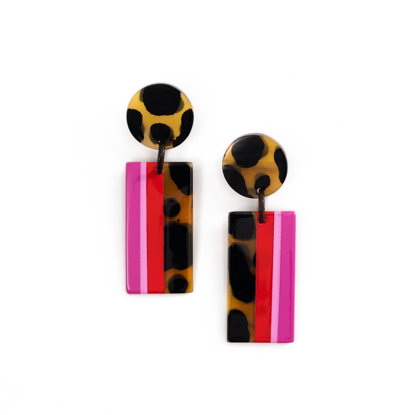 Pink Tortoise Cabana Earrings