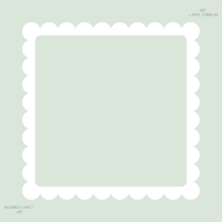 The Pale Eucalyptus Scallop Mat