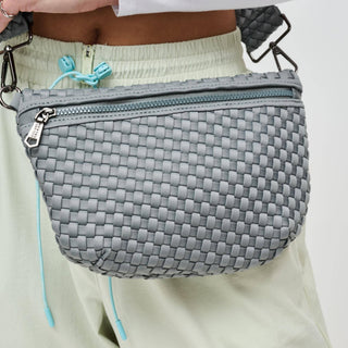 Ethereal - Woven Neoprene Crossbody Bag: Cream