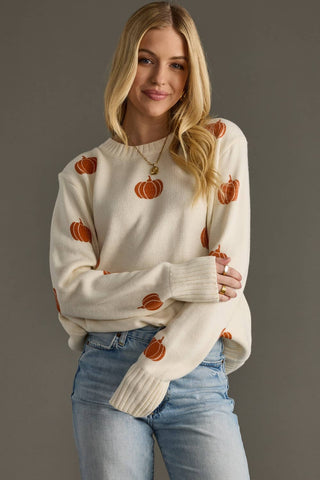 Pumpkin Sweater: Cream
