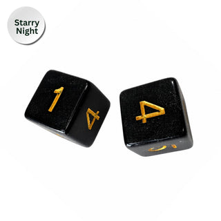 Sparkle Dice - Mahjong Specialty Dice - Gift Ready : Starry Night