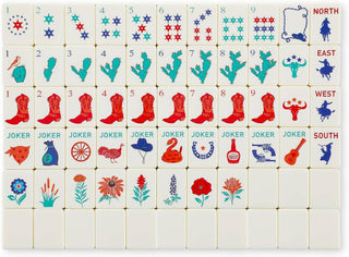 Texas Cowboy American Mahjong Tile Set