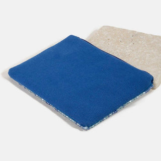 Blue Mahjong Money Seed Beaded Coin Purse: MULTI