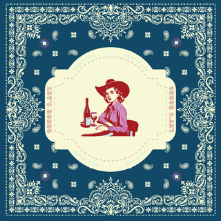 Rodeo, Bourdeaux and Blues Mahjong Mat