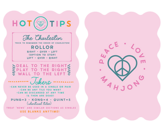 Mahjong Tile Shufflers (Set of 2): Hot Tips - Pink