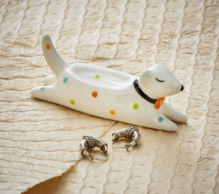 Splooting Dog Ring Holder Multi Earthenware Everyday