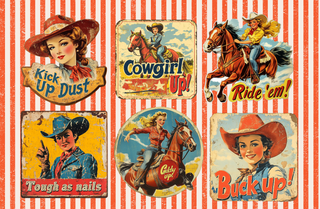11x17 WESTERN LOVE insert set of 10