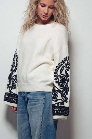 Allie Embroidered Sweater