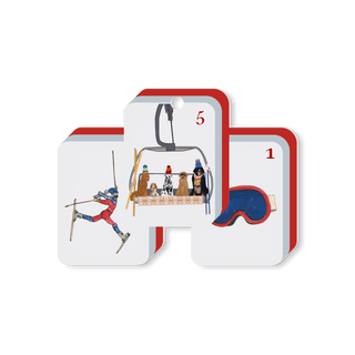 Mahjong Ski Ornament