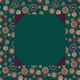 Four Winds Social Circle Crown Mahjong Mat