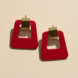Crimson Shimmer Avery Earrings