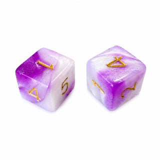 Pearl Dice Mahjong Specialty Dice Gift Ready: Silver