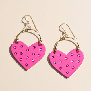 Harlow Magenta Shimmer Earrings