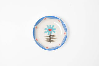 Mini Blue Daisy Trinket Tray-Ceramic Tasting Bowl-Pinch Bowl
