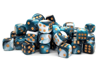 Bag O' D6's 12mm 60ct - Vorpal - Dark Blue & White