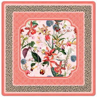 Cheetah in Bloom Mahjong Mat