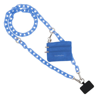 Clip & Go Crossbody Ice Chain Phone Accessory : Rainbow - Pink Pouch