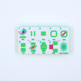 Crystal Confetti Lemon-Lime | Mahjong with a Sprinkle of Color and Joy