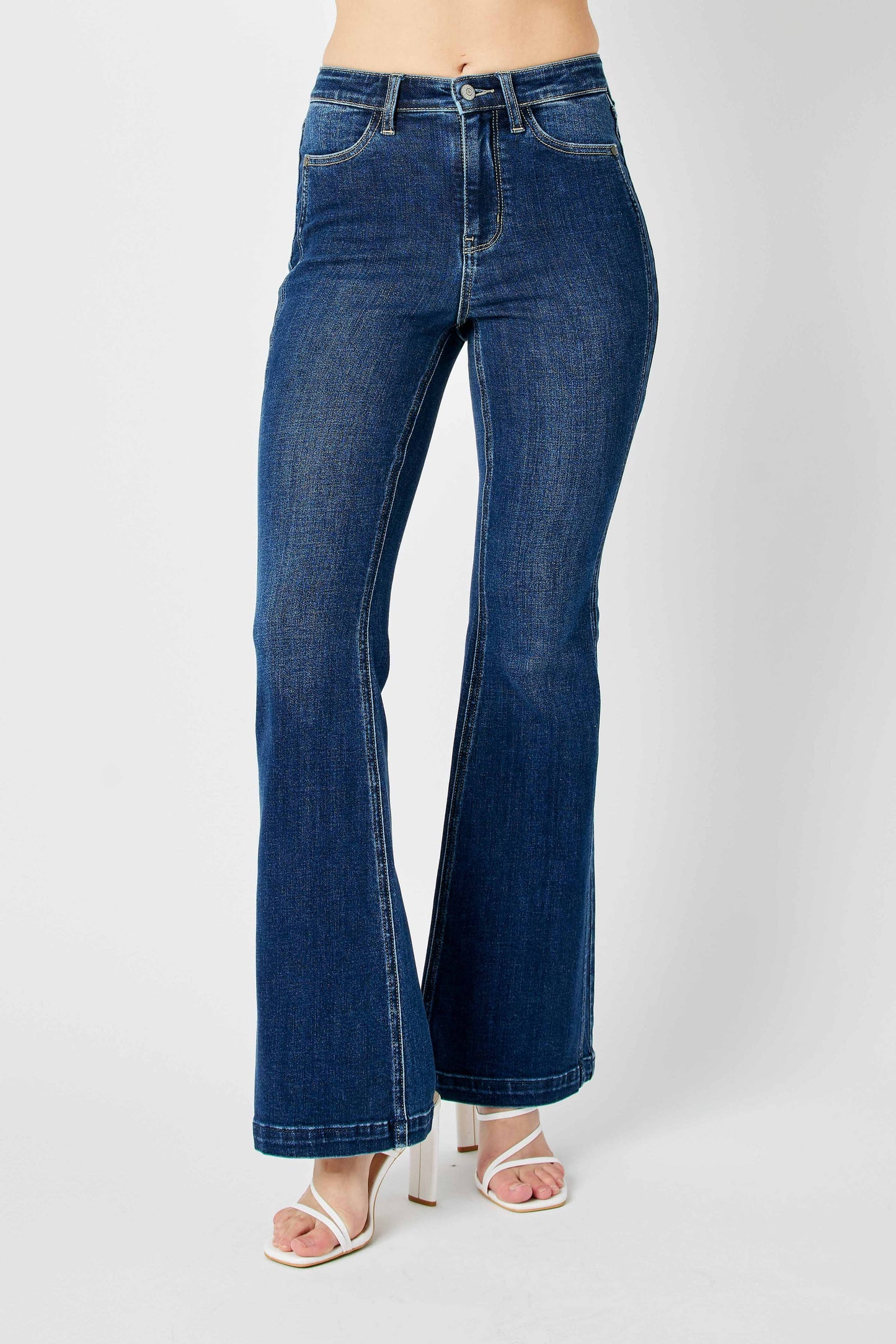 HW Angled Side Seam Detail Flare: DK / 5(27)