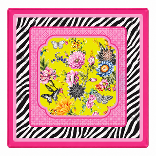 Zebra in Bloom Mahjong Mat