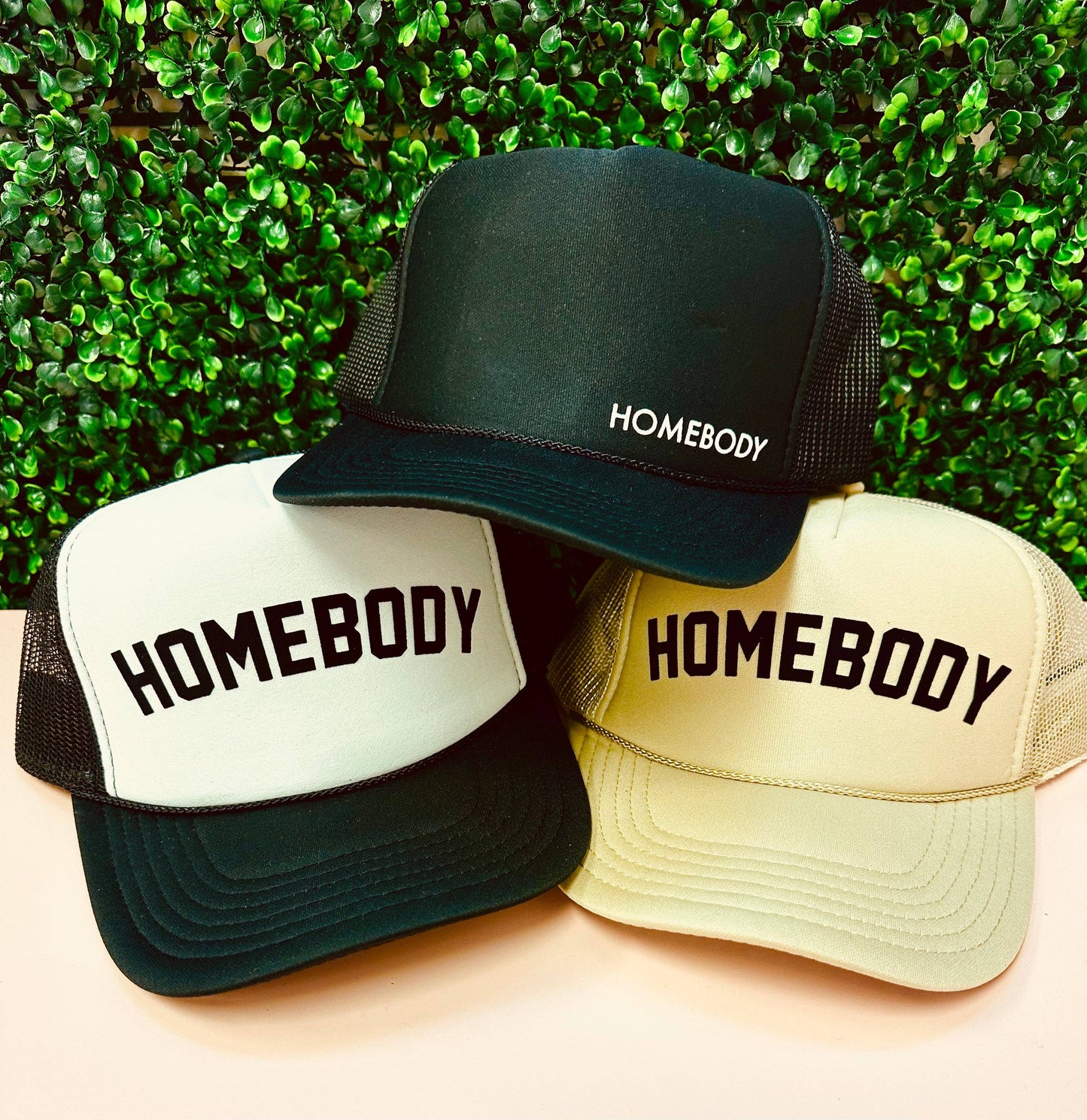 Homebody White/Black Trucker