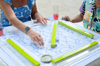 NEW NEOPRENE Hamptons Hydrangea Mahjong Mat