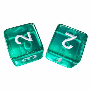 Colorful Jelly Translucent Mahjong Dice Gift Ready : Pretty Purple
